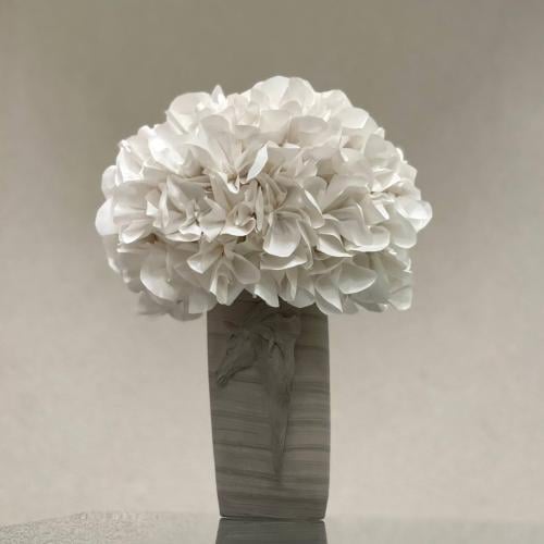 Chocolate Pouch Vase Grey Pottery Horse Head 215 - فازة شوكولاته باوتش فخار رمادي رأس حصان 215