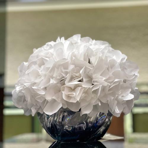 Dark Blue Crystal Chocolate Pouch Vase 186 - فازة...