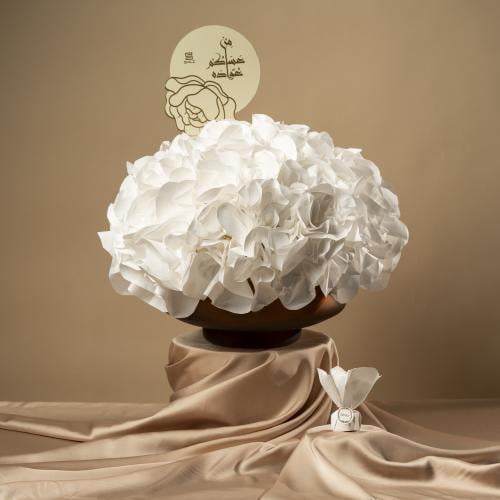 Chocolate Vase Pouch Brown Round 201 - فازة شوكولاته باوتش دائرية لون بني 201