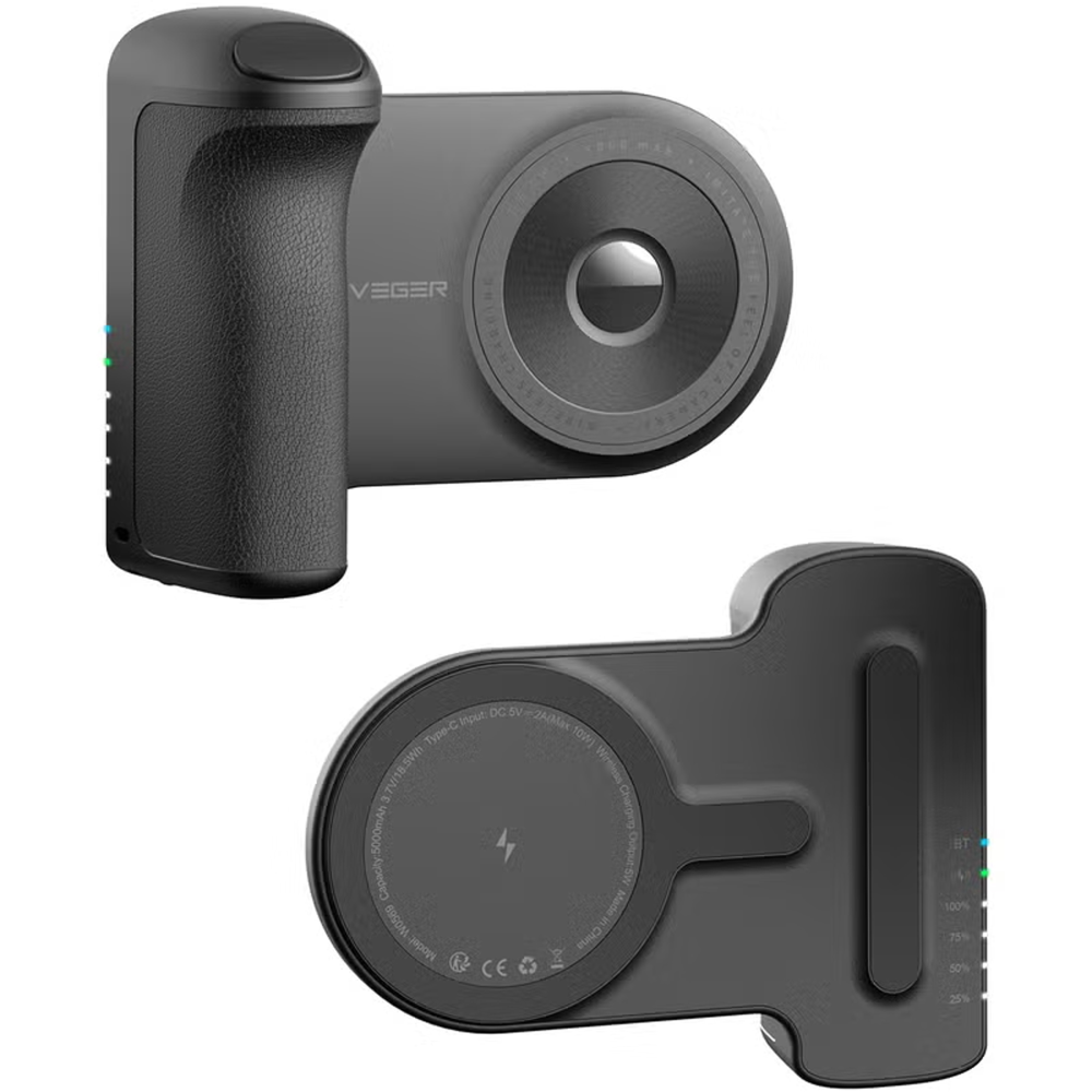 مقبض تصوير مغناطيسي + باور بنك لاسلكي