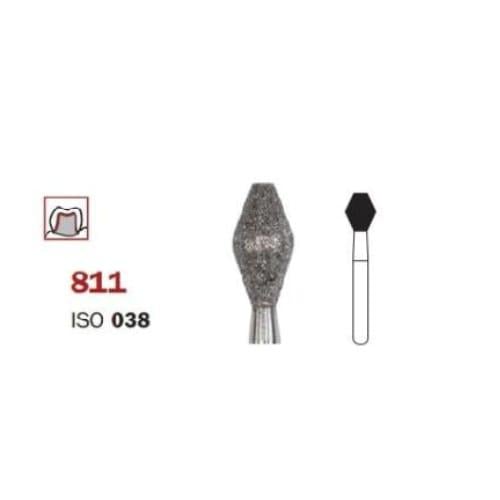 Microcopy- Diamond Bur ( 038-033M) Blue- pack of 5...