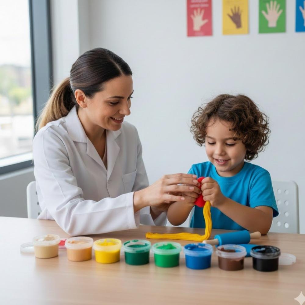 الصلصال الطبي: الأداة الأمثل لتقوية مهارات اليد والعلاج الوظيفي للأطفال.