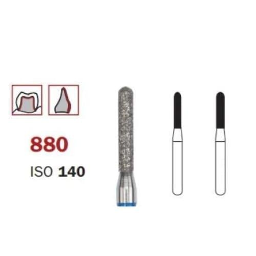 Microcopy- Diamond Bur(880) Blue- pack of 5 Pcs