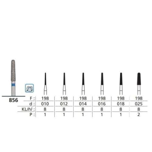 Microcopy - Diamond Bur (856) - pack of 5 Pcs