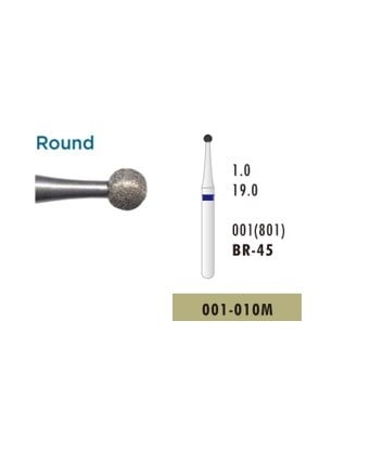 Microcopy- Diamond Bur Br-45 ( 001-010M) Blue - pa...