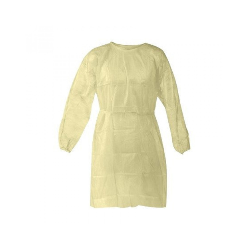 Isolation Gown yellow 20G / pack of 10 pcs