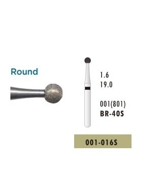 Microcopy - Diamond Bur Br-40XC ( 001-016XC) Black...