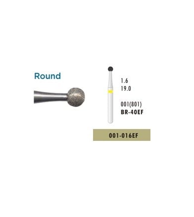 Microcopy - Diamond Bur Br-40EF ( 001-016EF) Yello...