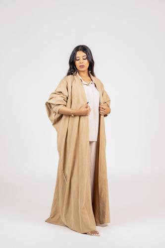 عباية حرير مغسول بيج دبل فيس