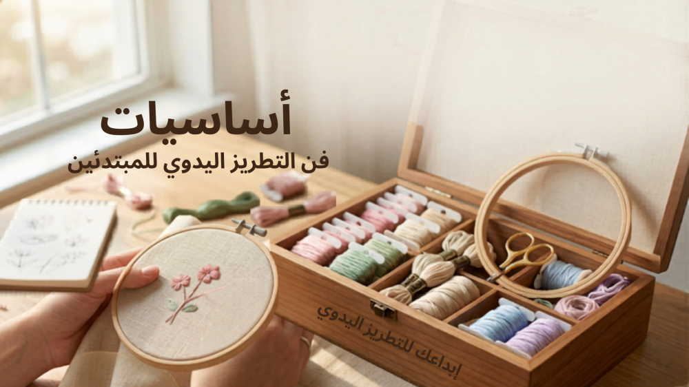 تعلم التطريز اليدوي للمبتدئين — خطوات وأدوات وأول مشروع | هدى القرآن