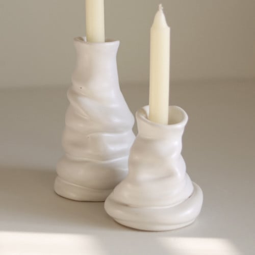 Melted candle holders