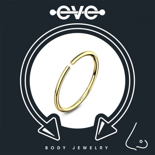 إيف حلق بيرسينغ للأنف  - ذهبي دائري N003