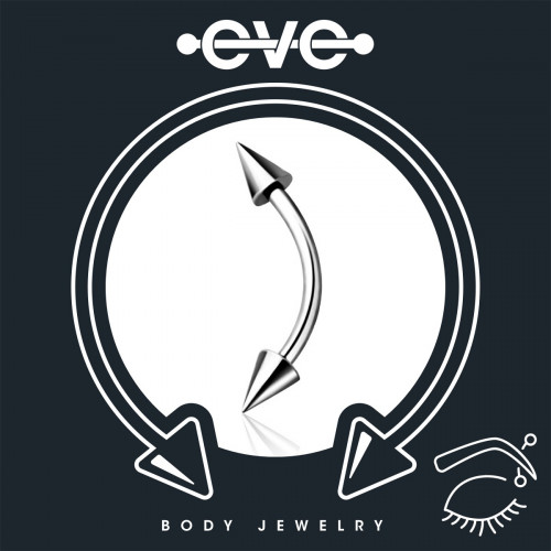 إيف حلق بيرسينغ للحواجب  - مخروط مزدوج EB01