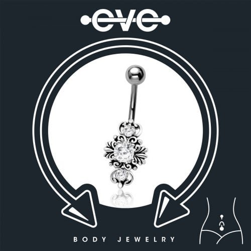 إيف حلق بيرسينغ للسرة - حجر ثلاثي B020