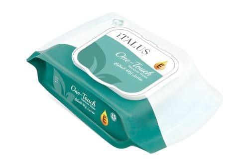 مناديل إيتالوس لإزالة المكياج (One Touch) – 25 حبة