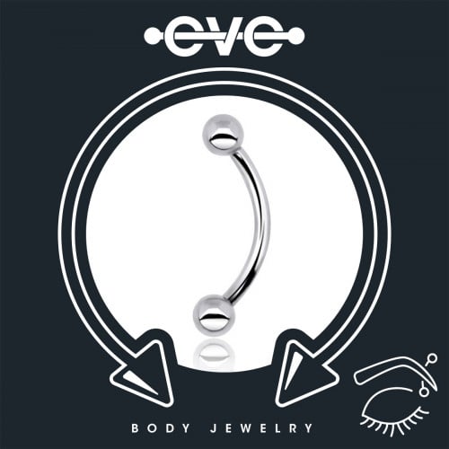 إيف حلق بيرسينغ للحواجب  - بار مزدوج EB02