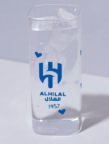 كوب زجاج بطباعة تتغير مع البرودة
