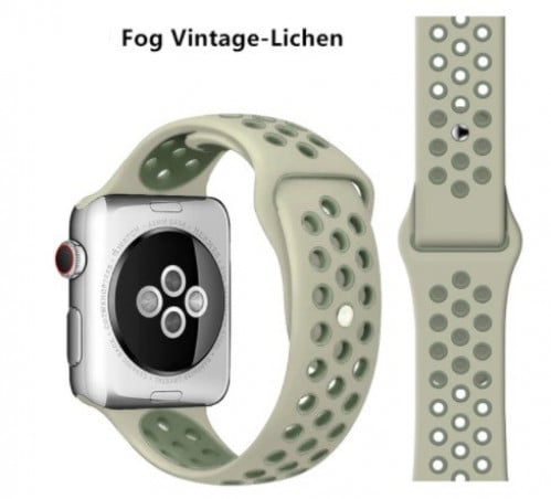 سوار رياضي اشن ساعة ابل Fog Vintage Lichen Sport B...