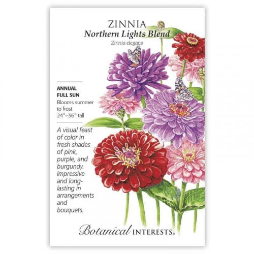 بذور زينيا الاضواء - Northern Lights Blend Zinnia