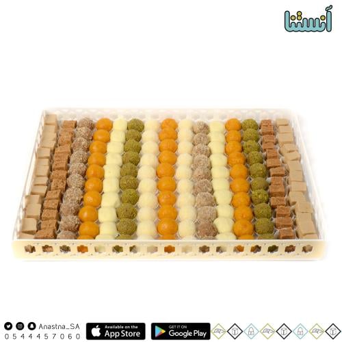 حلاوة مشكلة تبسي اكريلك ابيض كبير 4200 جرام
