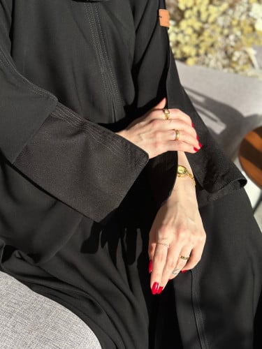 عباه قماش انترنت طقطق تطريز من الخلف