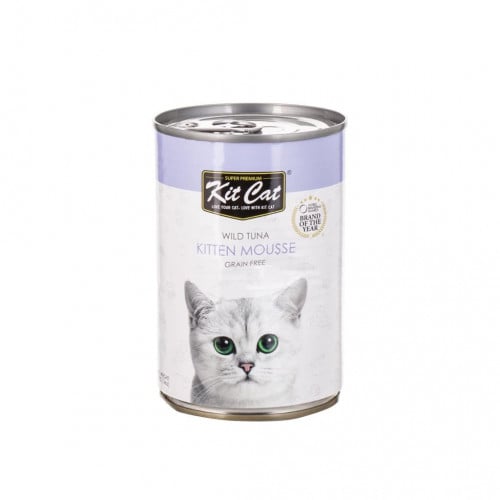 Kit Cat اكل رطب للقطط الصغيرة مهروس بنكهة التونا 4...
