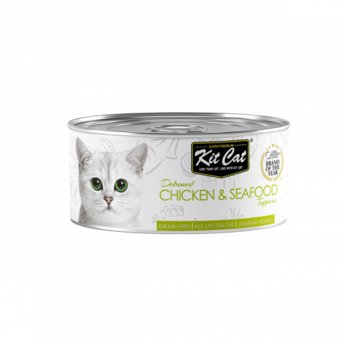 Kit cat كت كات طعام رطب للقطط بالدجاج والمأكولات ا...