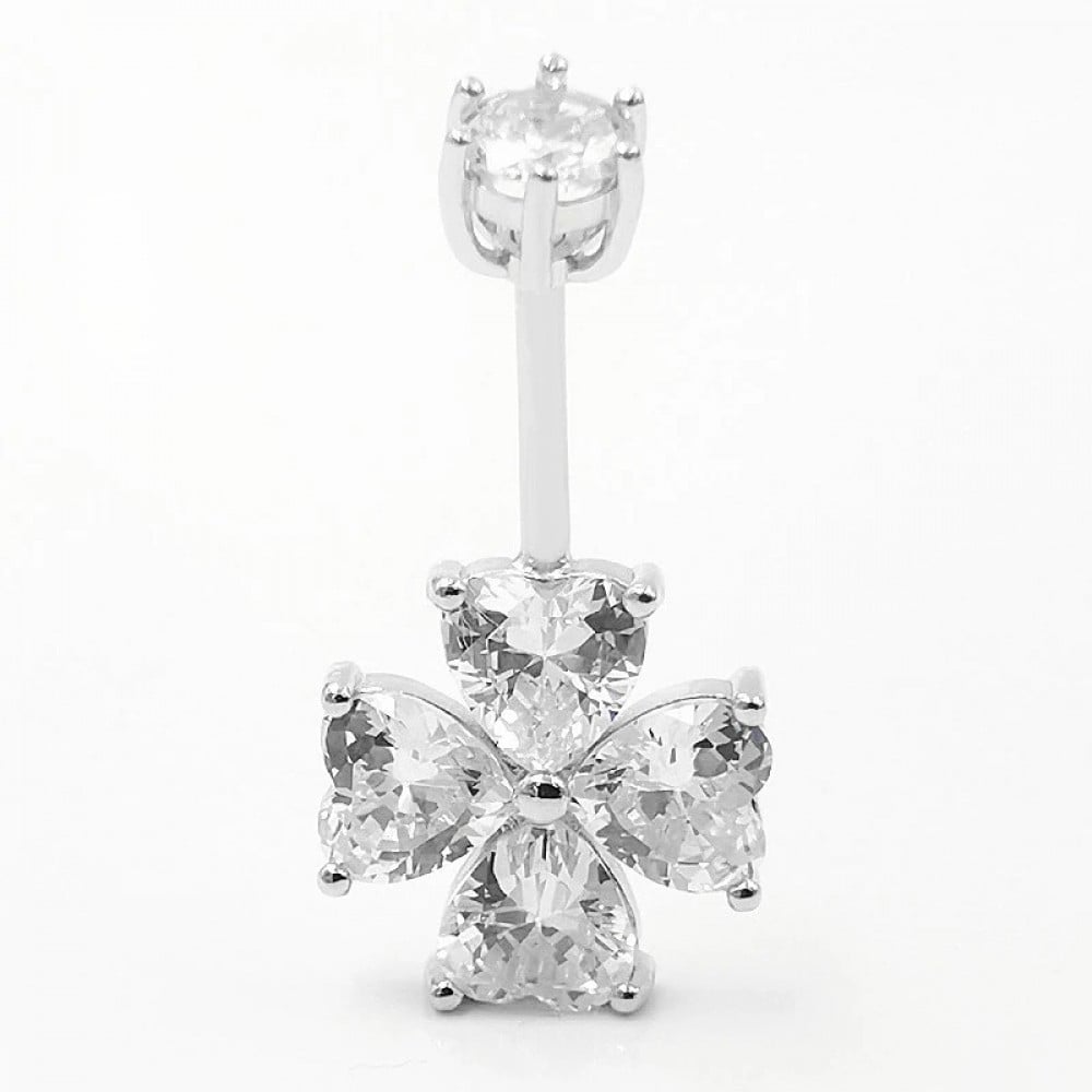 Pure silver gold plated - belly piercing