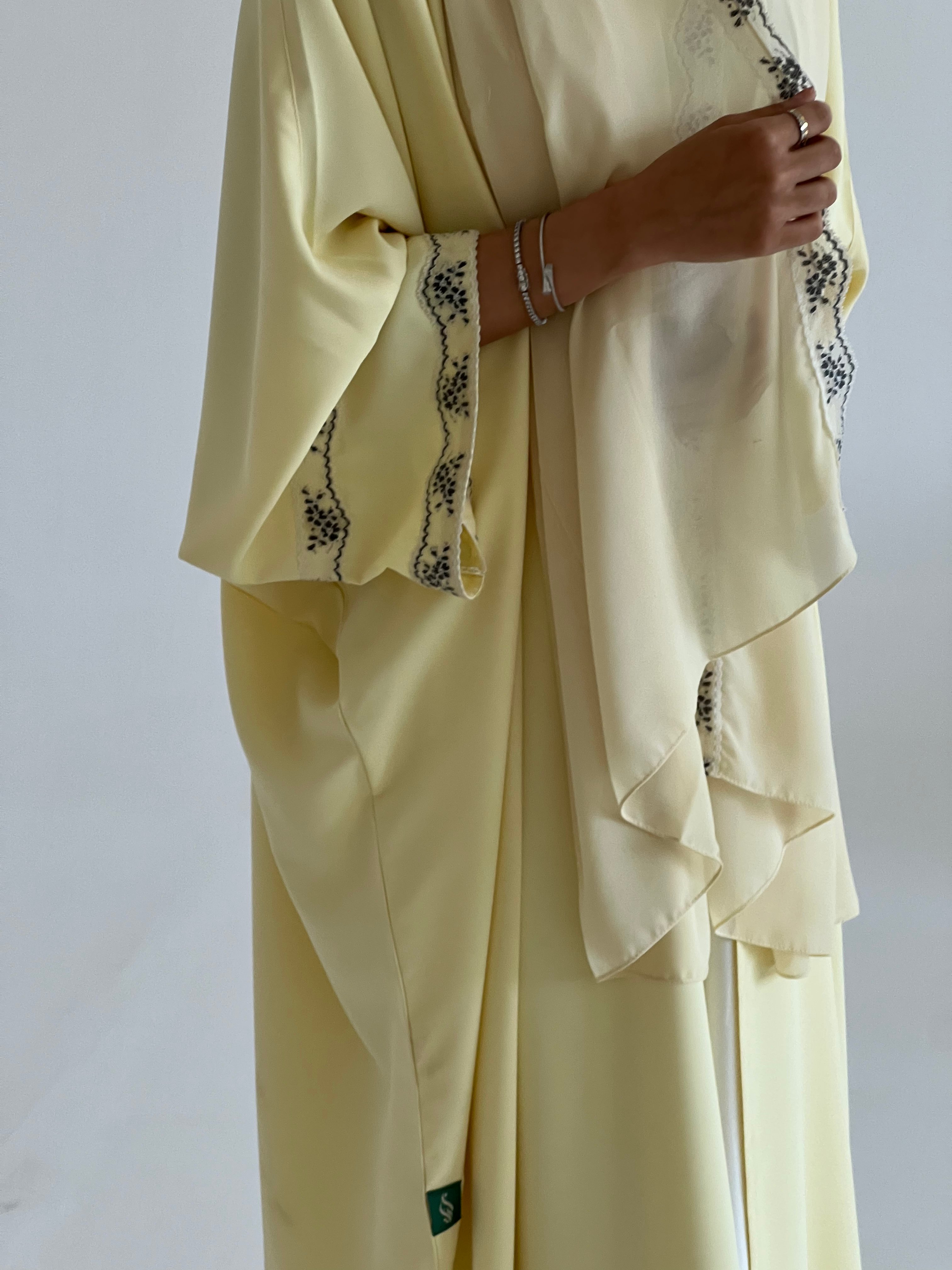 Yellow Butter Abaya