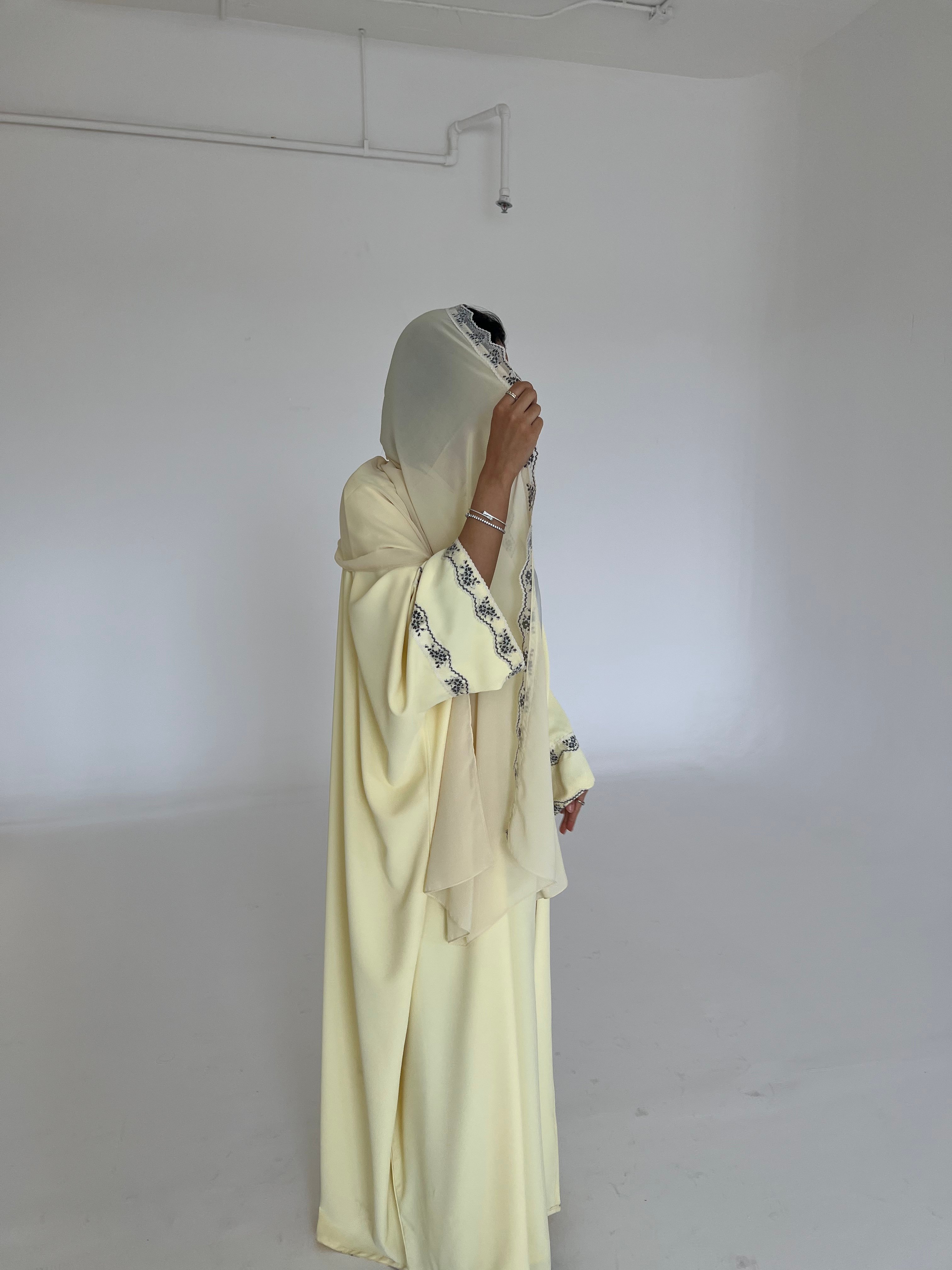 Yellow Butter Abaya