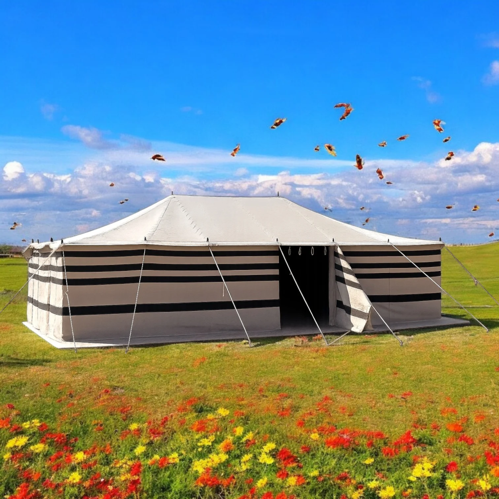 بيت شعر ابيض تركي واجهة عادي عدة مقاسات