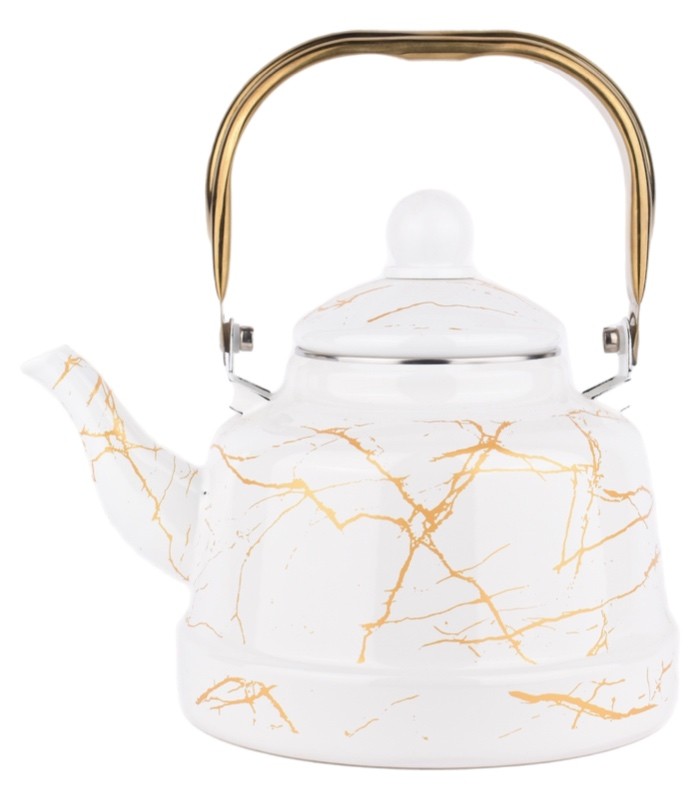 ابريق عسيري تراثي 2.5لتر ابيض رخامي