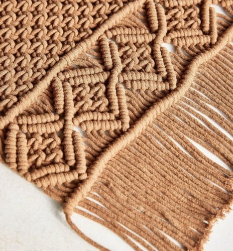 لبادة طعام فن المكرمية