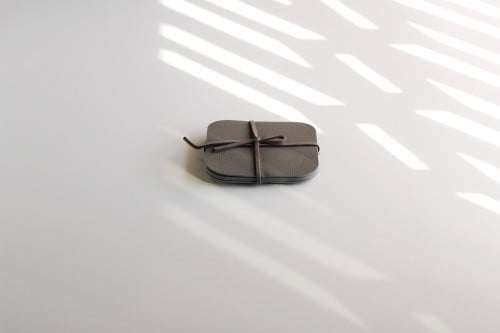 مجموعة واقيات أكواب - رمادي