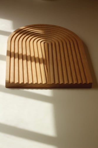 لوح تقديم خشب صينية خشبية رينبو خشبيات