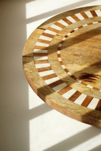 صينية خشب دواره