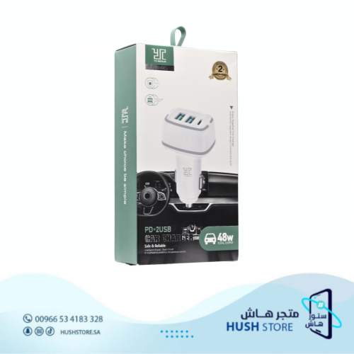 شاحن سيارة من YC REALM بقوة 48W بثلاث مداخل PD+2US...