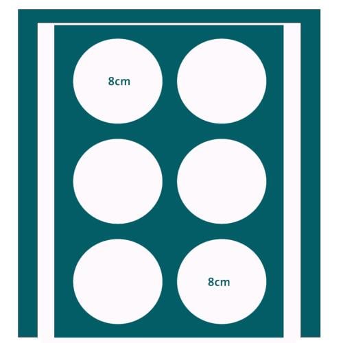 قالب طباعة  - دائرة