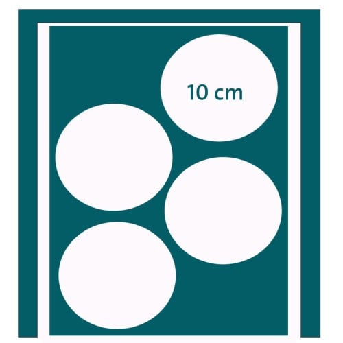 قالب طباعة ( دائري 10 سم )