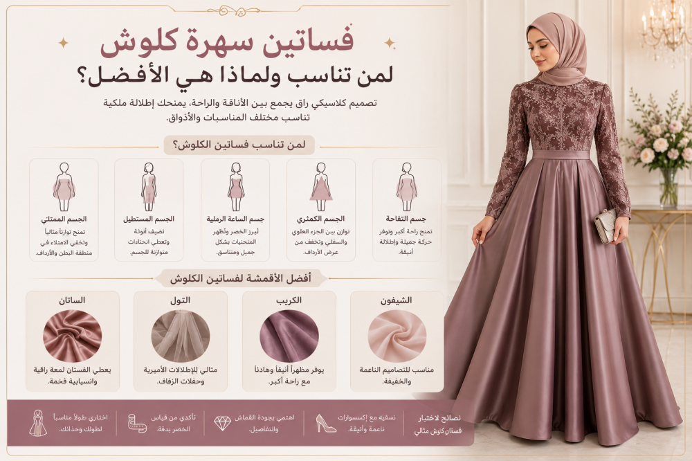 فساتين سهرة كلوش في السعودية