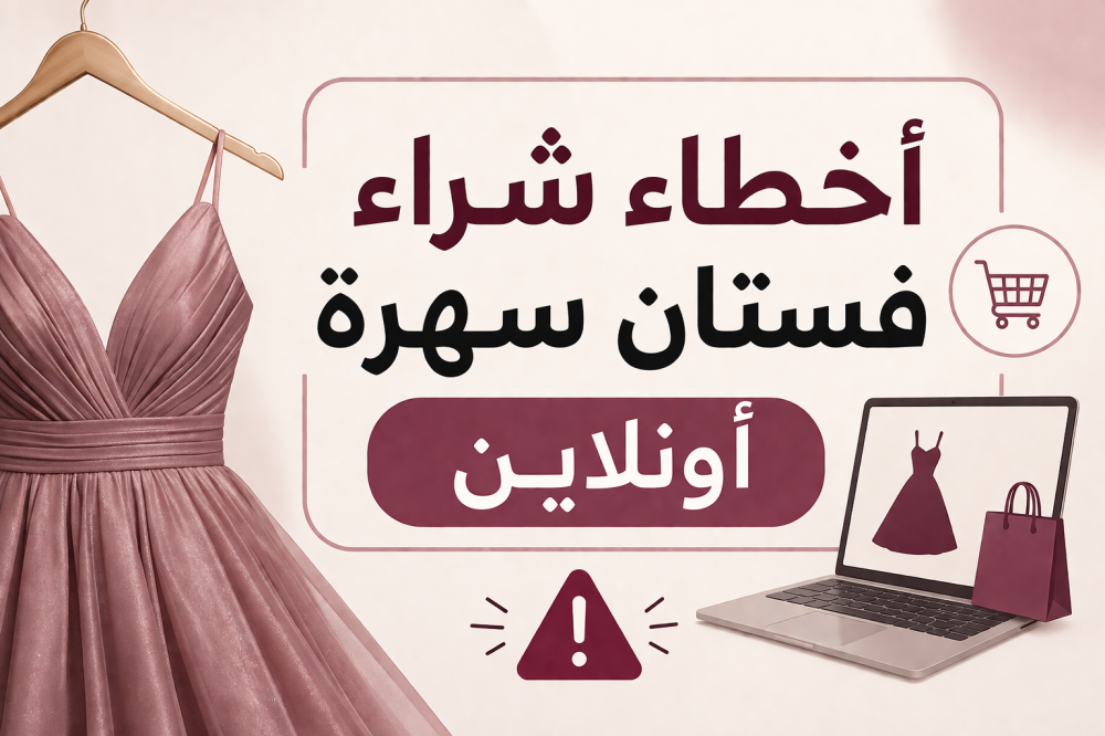 أخطاء يجب تجنبها عند شراء فستان سهرة أونلاين