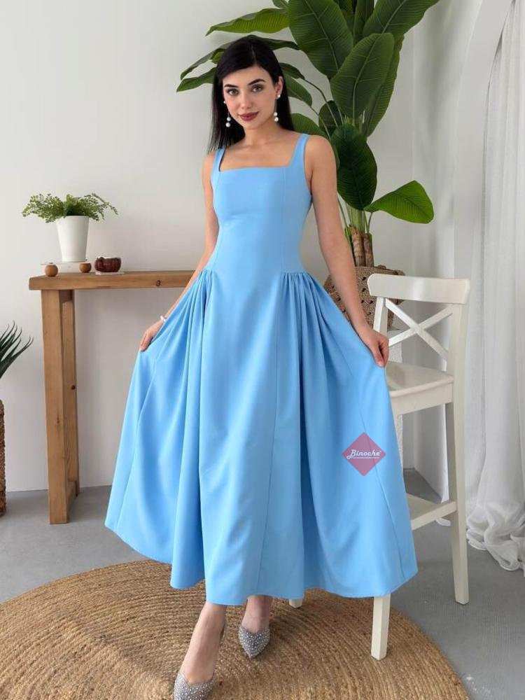 فساتين ناعمة موقع فساتين فساتين سهرة  فستان ناعم ميدي كلوش