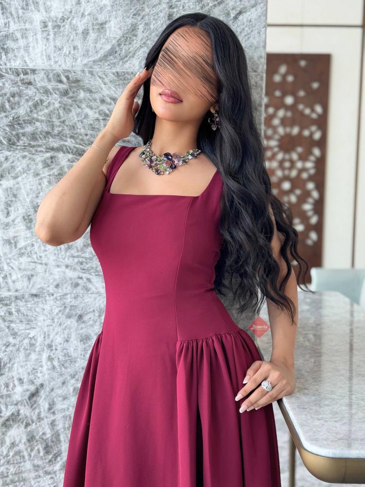 فساتين ناعمة موقع فساتين فساتين سهرة  فستان ناعم ميدي كلوش