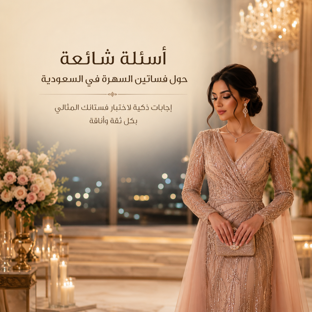 أسئلة شائعة حول فساتين السهرة في السعودية (FAQ)