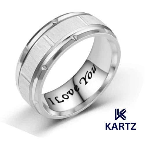 Men's kartz Ring Stainless Steel