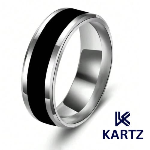 Men's kartz Ring Stainless Steel