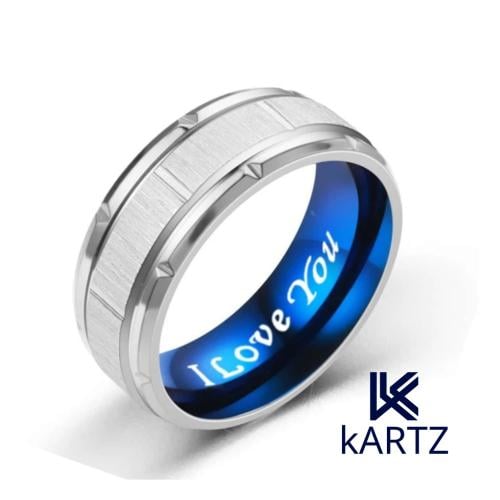 Men's kartz Ring Stainless Steel