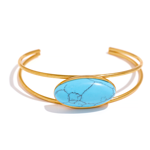 سوار بوهيمي مطلية بالذهب 18k