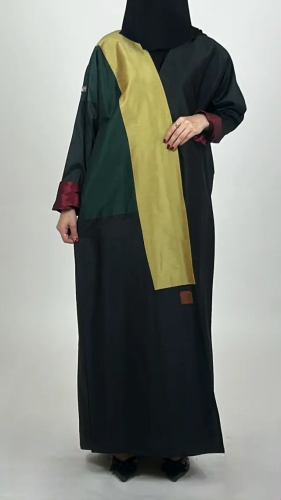 عباية بألوان متداخله