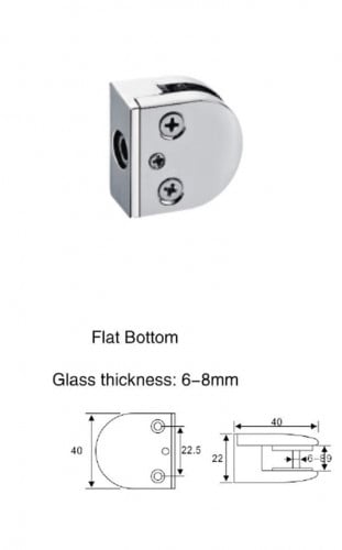 حامل زجاج استنلستيل  8-6 ملي